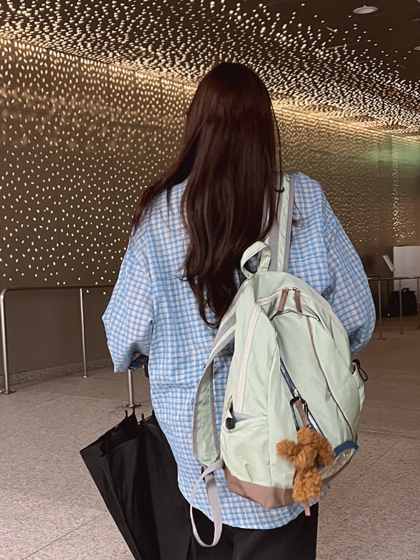[2colors] 생활방수 나일론 여행가방 캠핑백 이지레터링 스트링백팩